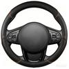 For Toyota Supra GR A90 A91 MK5 -2024 Red Stitch Car Steering Wheel Cover DIY Suede Interior Accessory