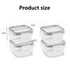 4pcs 60ml Mini Sauce Box Reusable Leak-proof Dishwasher Safe Condiment Containers With Lid For