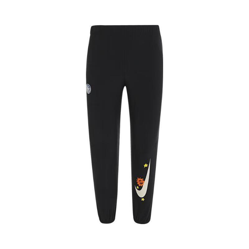 

Nike Kids Knitted Sports Pants Quick-Dry Comfortable Patchwork Casual Kids bottoms Black HM4641010 XS