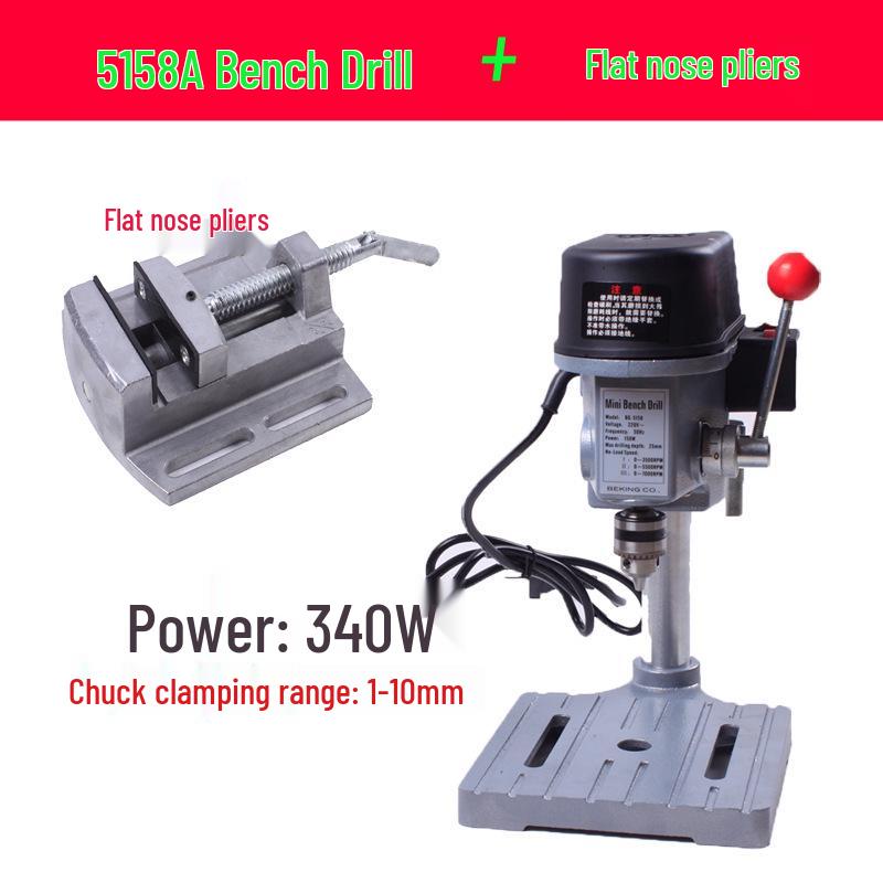 Mini Precision High-Speed Bench Drill: Multifunctional Compact Tabletop Press for Bead Making and Milling