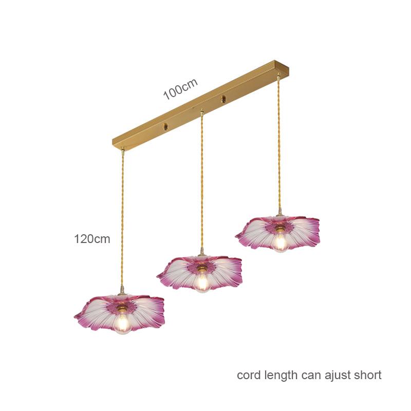 French Restaurant Chandelier American Garden Simple Coffee shop Light Luxury Senior Sense of Complex Creative Lotus PendantLamp
