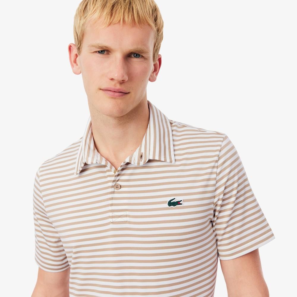 Lacoste Men's Golf Stripe Short-Sleeve Polo Shirt DH7418-55N7RY
