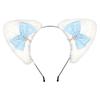 Themed Party Ear Headband with Soft Plush Texture, Ribbon Detail and Hanging Charm for Costume Styling and Photos