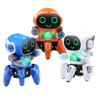 Dans Robotu Elektrikli Evcil Hayvan Müzikli Parlayan Oyuncaklar 6 Pençeli Ahtapot Robot Eğitici Etkileşimli Oyuncaklar Çocuk Oyuncağı Hediye Dijital Evcil Hayvan