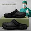 Men's Women's Operating Room Slippers Hole Shoes Doctors Nurses EVA Anti Slip Anti Odor Outdoor Beach Slippers