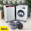 4Pcs Anti Vibration Pads Non-Slip Rubber Feet Mat Legs Washing Machine Support Dampers Stand Universal Furniture Foot Base