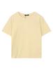 Burkeru Women'S Crop Short Sleeve T-Shirt Light Yellow