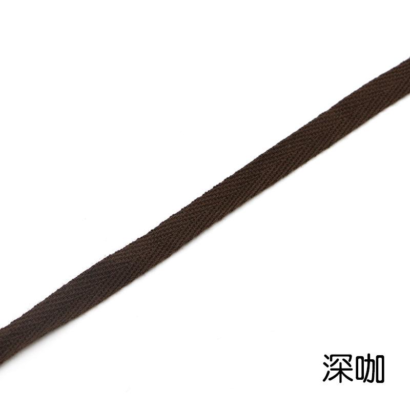 1Cm Color Cotton Herringbone Ribbon Webbing, Cotton Hand Hemming Strap Strap Strap Strap Piping Strap