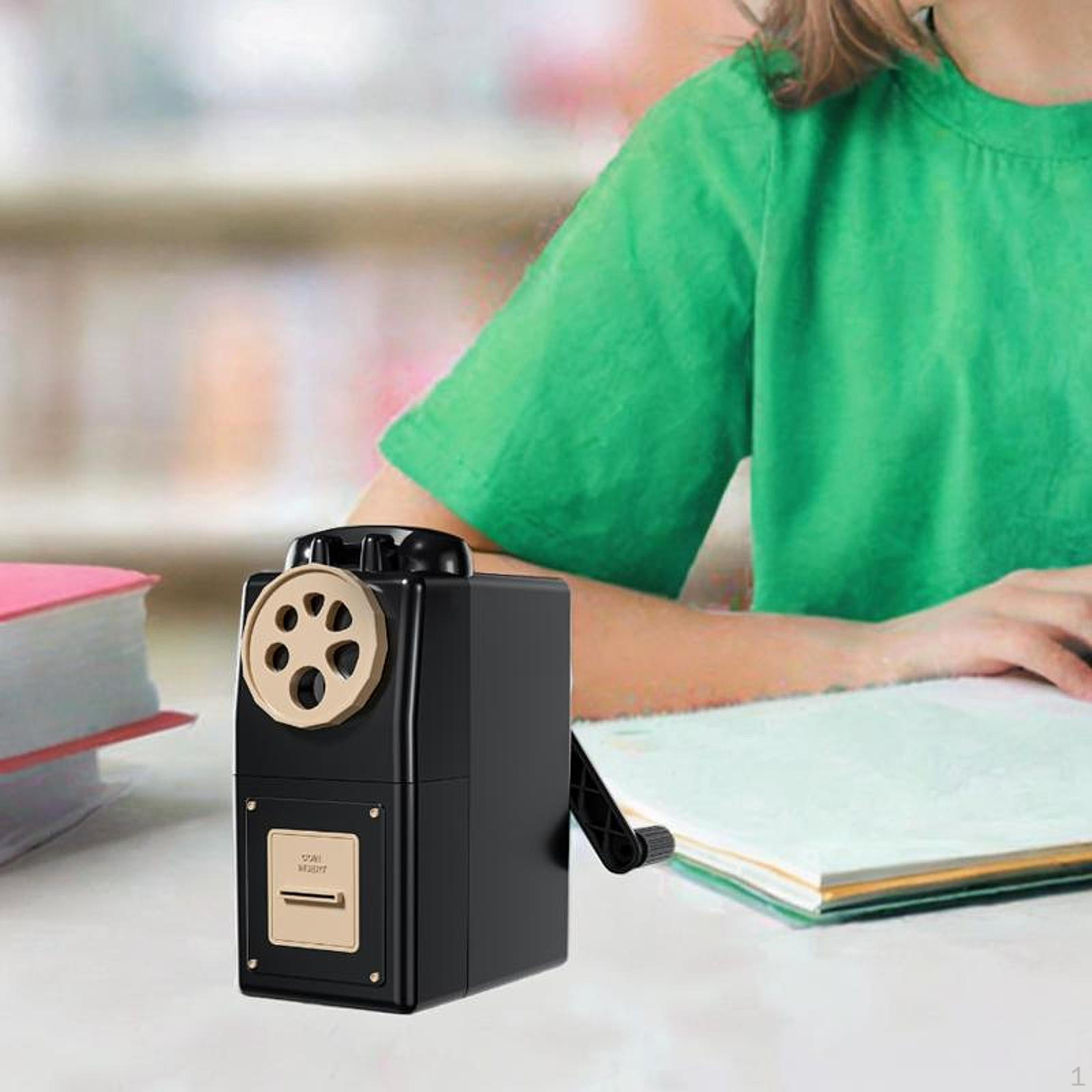 

Ручна точилка для олівців Міцна з регульованим вістрям для шкільного класу офісу чорний