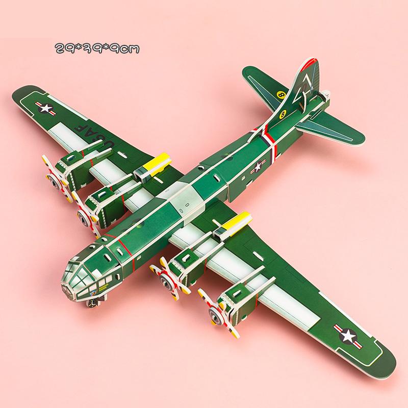 3D Stereo Puzzle Handmade DIY Cartoon House Villa Castle Building Model Montessori Early Learning Educational Toys for Children