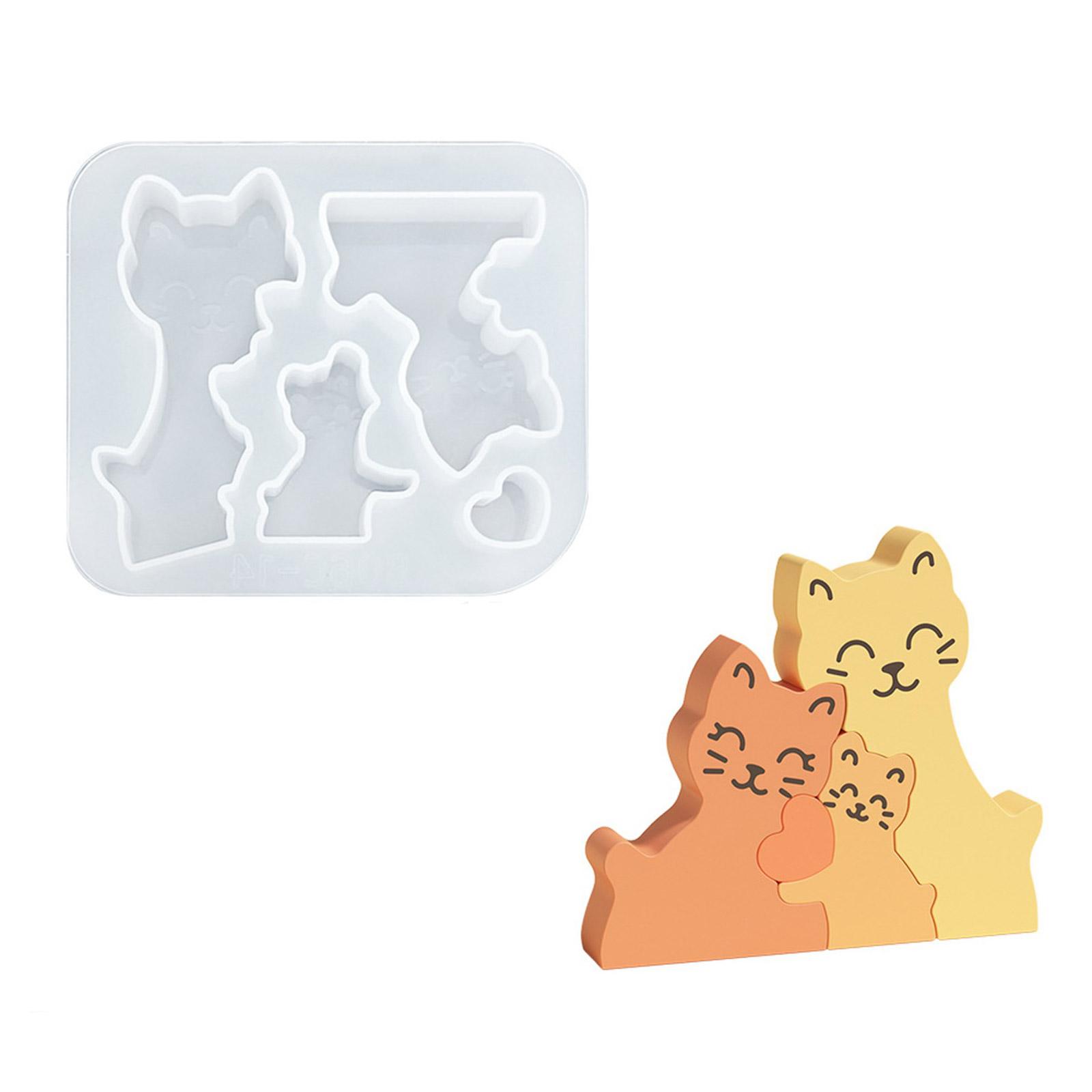 

Силиконовая форма для свечи в виде животного, держащего сердце любви, рассеивающая каменная форма для поделок, гипсовая форма для поделок ручной работы 2