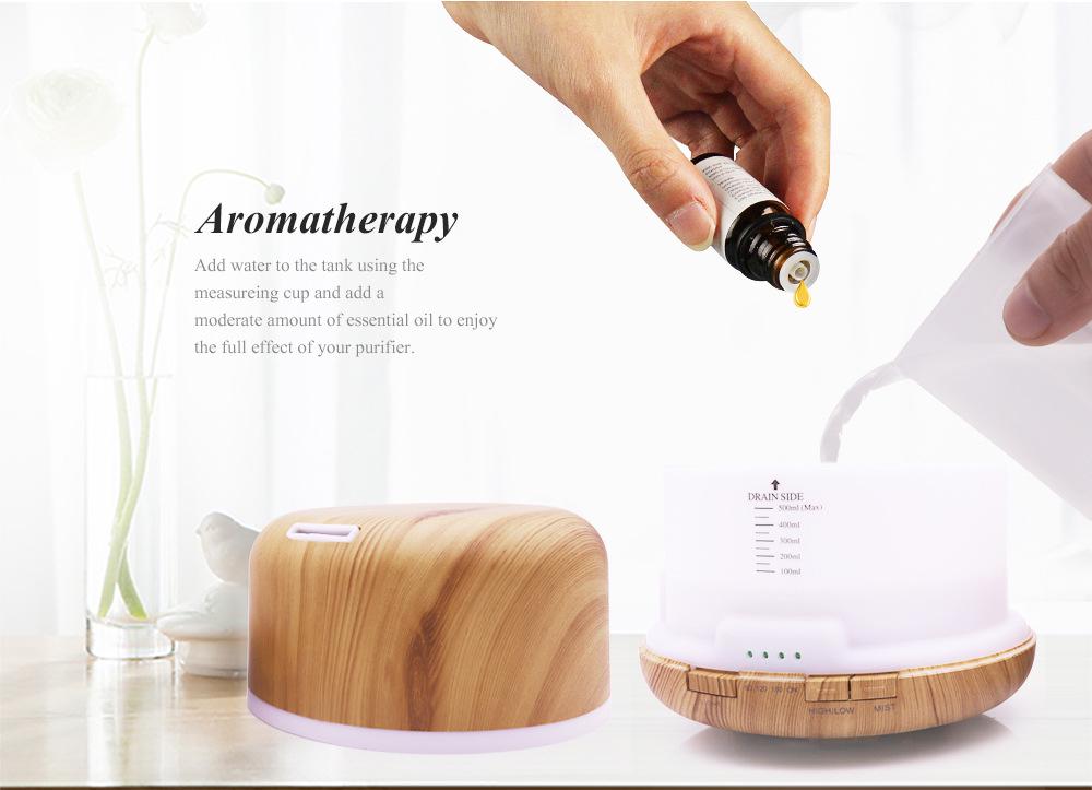 Exquisite Wood Grain Aroma Diffuser & Humidifier with Essential Oil Functionality