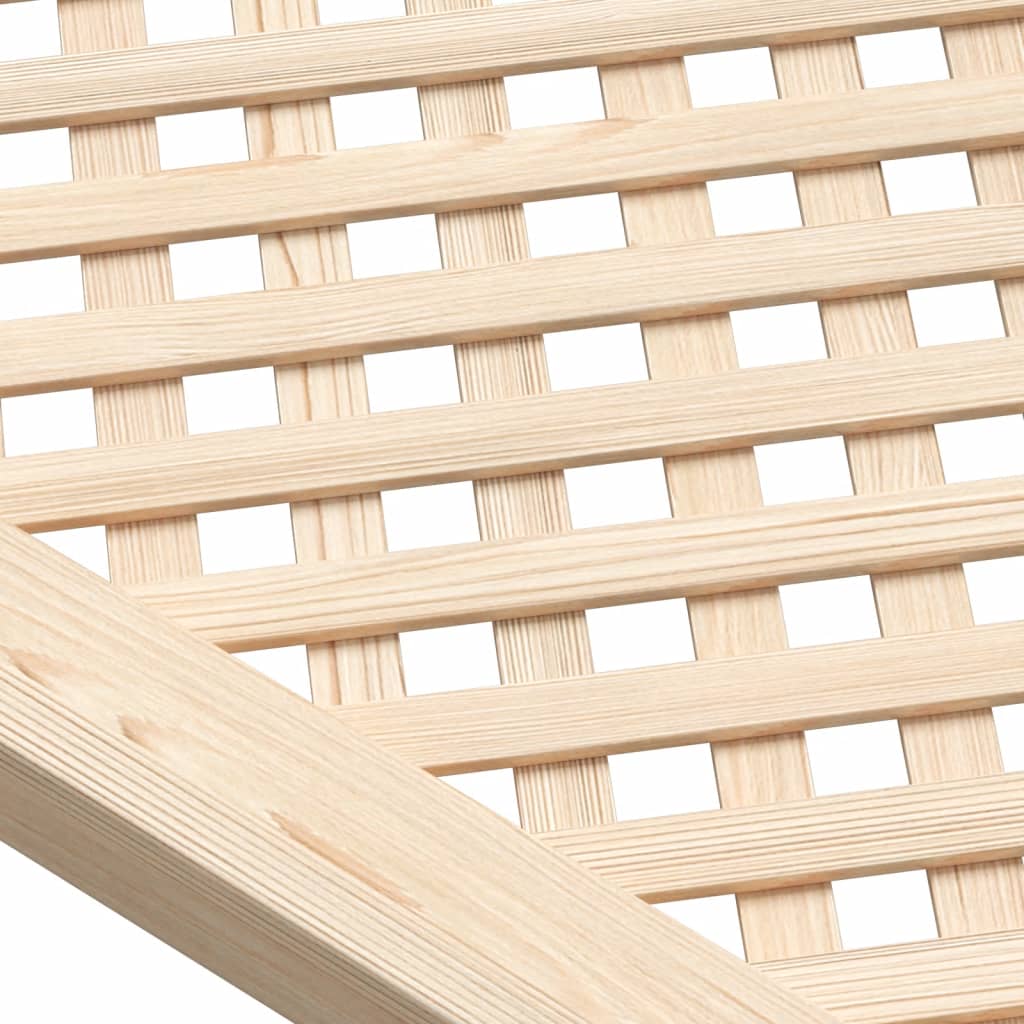 Cabinet Doors 2 Pcs Grid Design 59.5 X 69 Cm Solid Pine Wood