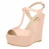 Fashion Women's Open Toe Sandals High Wedge Sexy Club Heel Shoes Dress Shoes Wedding Shoes