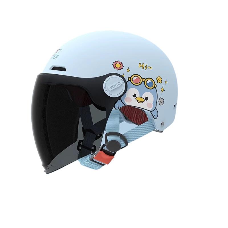 Electric Car Motorcycle Half Helmet Boys and Girls Children Cute Helmet Four Seasons Helmet