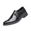 2025 new men's leather shoes office dress business gown men's shoes Wenzhou black leather single shoes wedding shoes