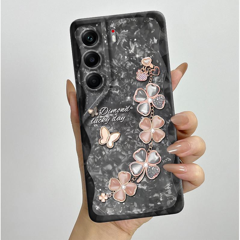 

For Tecno Camon 40 CM5 Case Camon40 Pro 4G CM6 Pretty Butterfly Flowers Cover Soft Silicone Case For Tecno Camon 40 Pro Fundas Camon40 Pro 4G (CM6)