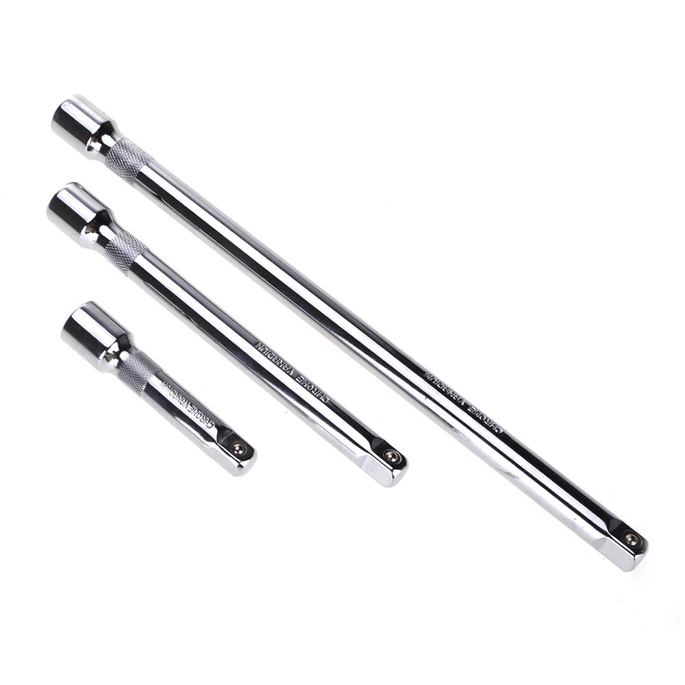 Socket Breaker Bar L-Shape Extention Bar Wrench 1//4-Inch Square Drive 3 Pcs