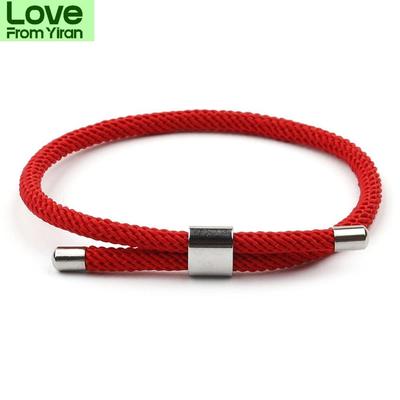 Pulseira de fio na moda das mulheres dos homens ajustável vermelho braslet para amantes distância casal brazalete minimalista yoga meditação braclet
