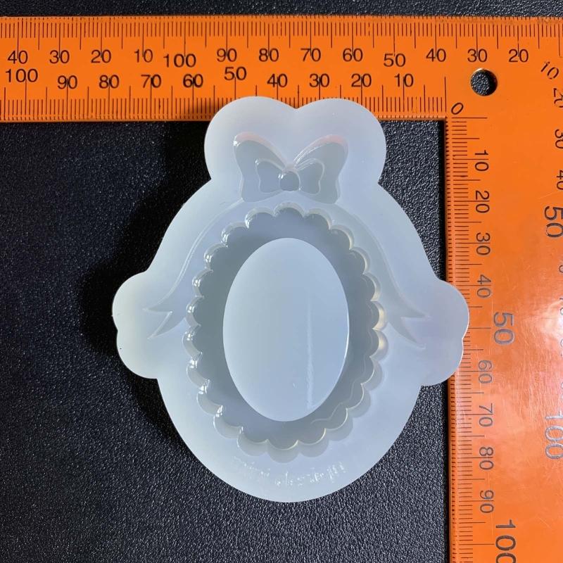 Bowknot Ornament Quicksand Silicone Mold Keyring Pendant Handmade Decoration Mold for Valentines Day Birthday Gift