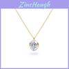 Collana con Ciondolo Geometrico in Zircone per Donna con Placcatura in Oro 18k e Catena Regolabile