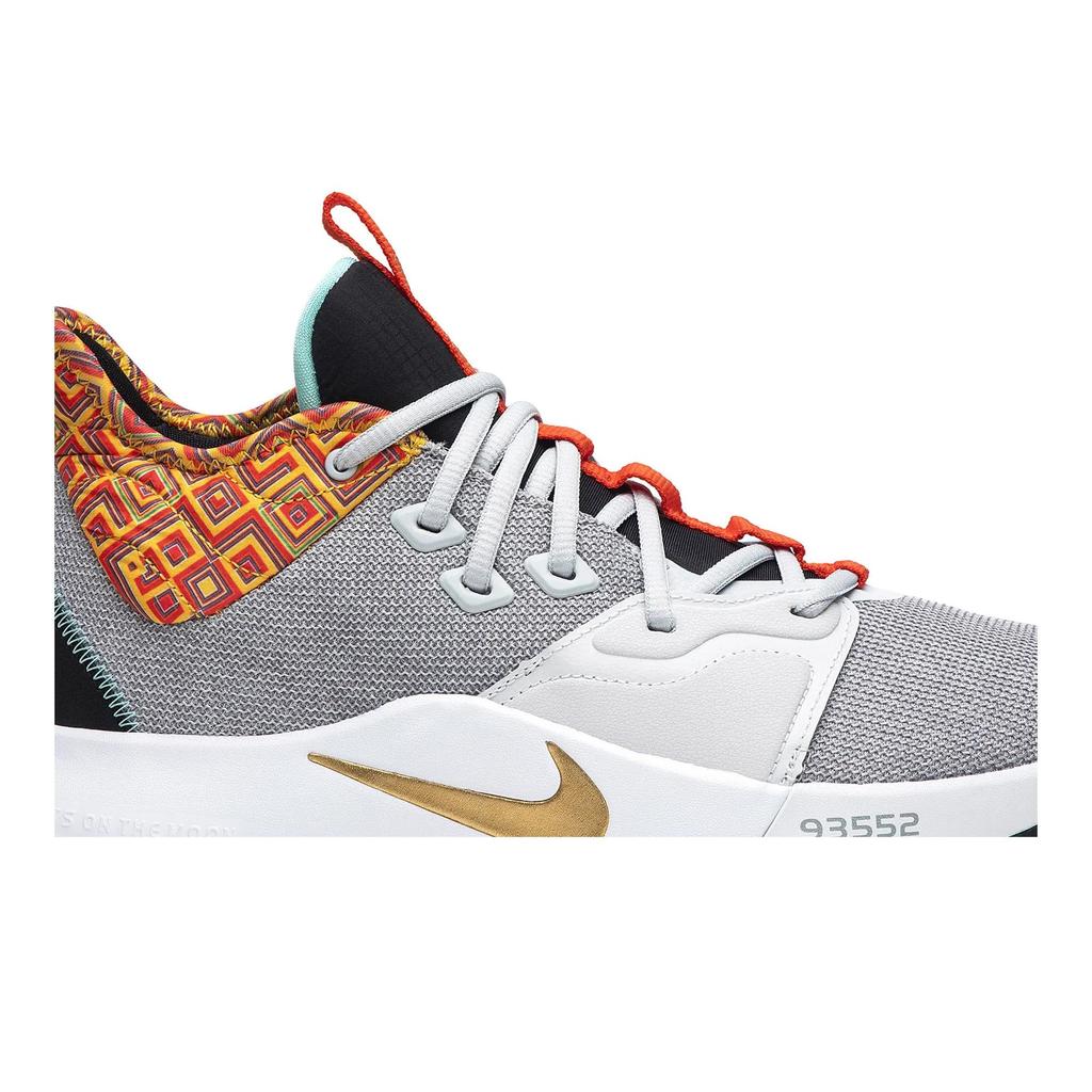Nike PG 3 'Black History Month' (Unisex) Pure Platinum / Metallic Gold Basketball Shoes BQ6242 007
