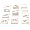 12pcs 7CM Wooden Roman Numerals Wooden Chips Vertical Bars Wood Craft Decorations Self Adhesive DIY Clock Numbers