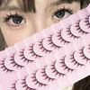 10 Pairs 5 Pairs Of Hard Stem False Eyelashes Mom Feeling Comic Devil False Eyelashes Hard Stem False Eyelashes