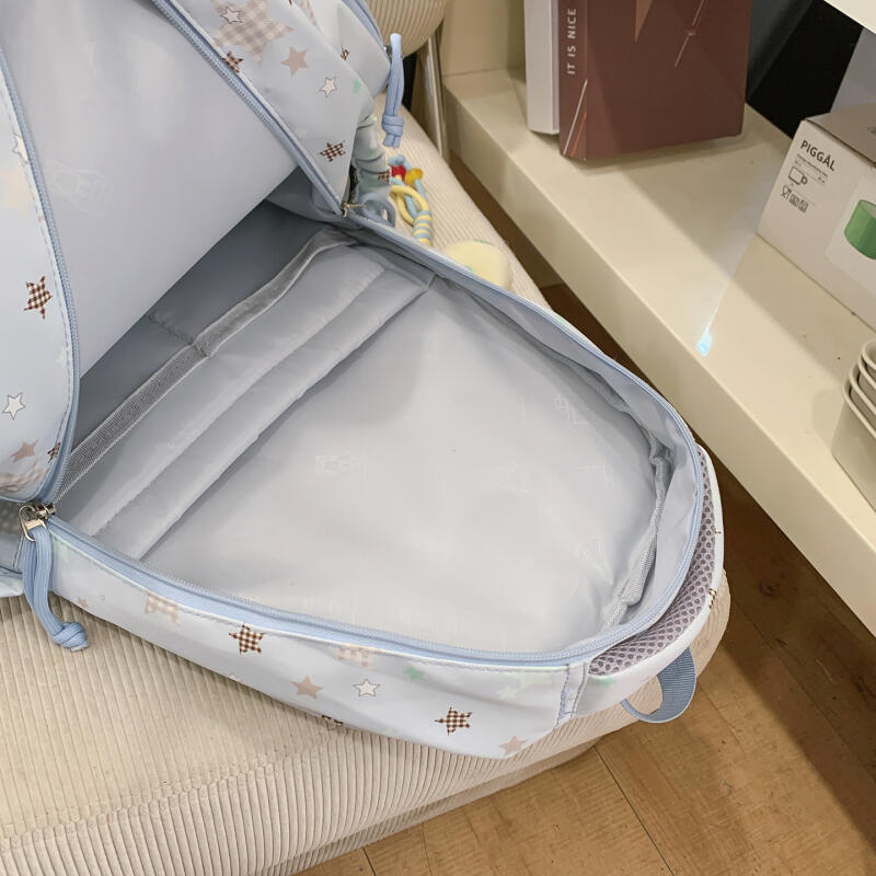 Five-pointed Star Backpack Large Capacity Printed Backpack Student Schoolbag