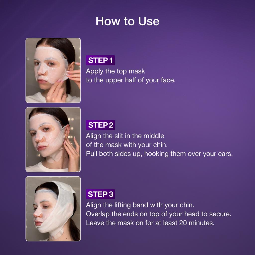 NUMBUZIN No.9 NMN BIO Lifting Full Face Mask (4 Sheets) + Free Tightening Sheet