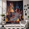 Custom Tapestry Wall Hanging, Fran Bow Personalized Name Text Home Wall Decor