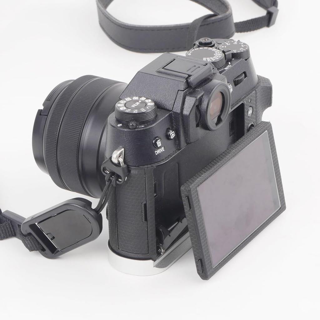 SIUTATDSH Camera Grip for Panasonic Fujifilm Dedicated Quick Release Plate Grip with Wooden Battery Tripod Arca Swiss Compatible X-T50, L-Shaped