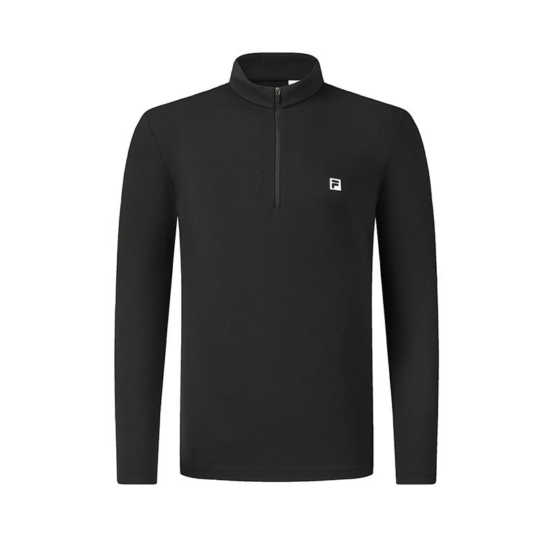 Fila Fitness Minimalistické Ležérne Jednofarebné Športový Tréning Pohodlné Dlhý Rukáv Tričko Pánske Vrchné Oblečenie A11M611205FBK