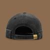 Unisex Washed Denim Melon Skin Hat Solid Color Dome Beanie Hat Brimless Adjustable Street Hat Outdoor