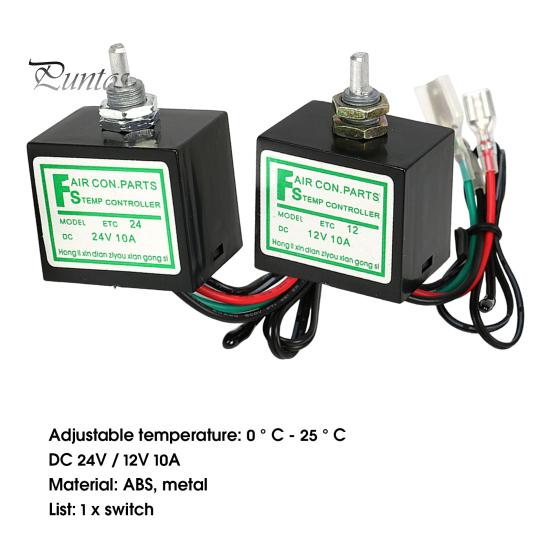 Temperature Control AC Thermostat Controller Heat-resistant Flame-retardant Original Standard Direct Replacement Simple Installation Car Electronic