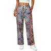 Women's Color Drawstring Elastic Waist Scrub Pants with Pockets for Work and Casual Wear