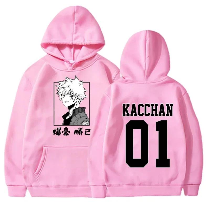 Anime Bakugou Katsuki Printed Hooded Oversize Sweatshirt Autumn Winter Women Men Harajuku Hoodie Casual Hoodies