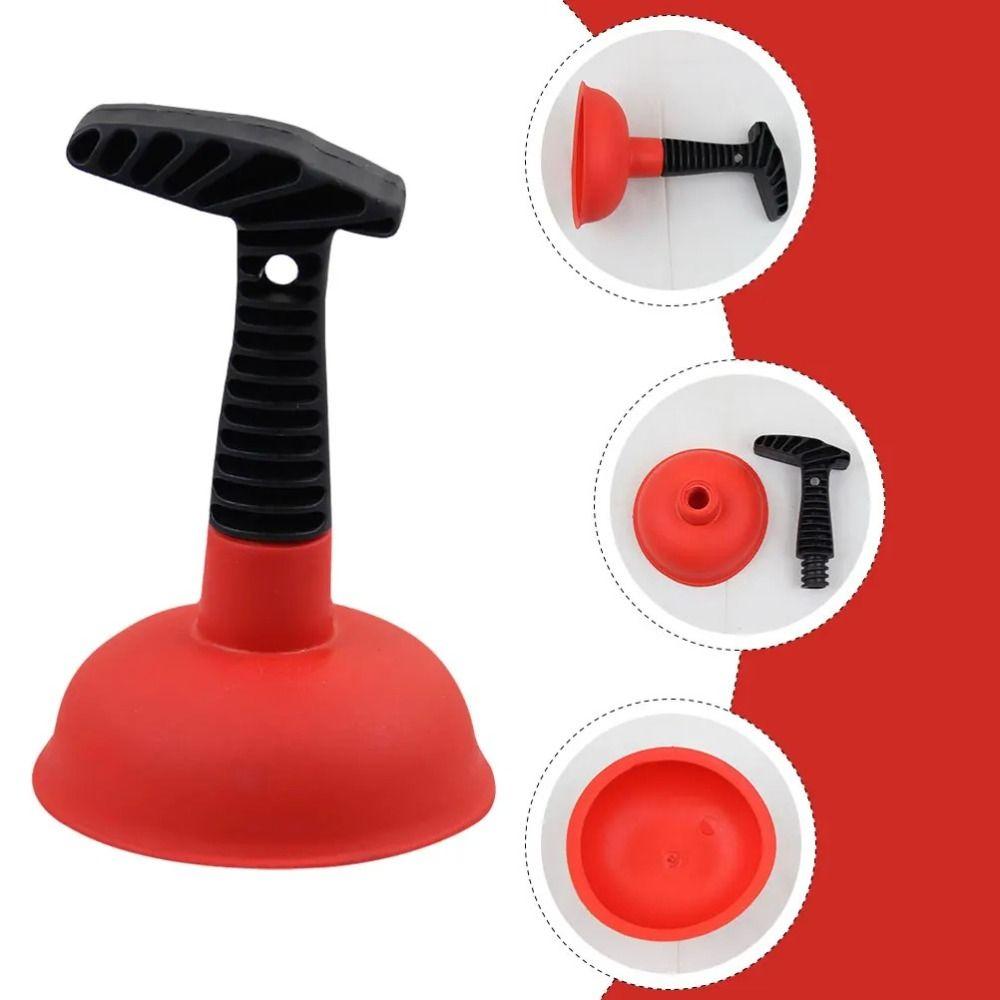 

Small Sink Plunger Dredging Tool Pipeline Suction Cup Mini Kitchen Pipe Cleaner Bathroom красный