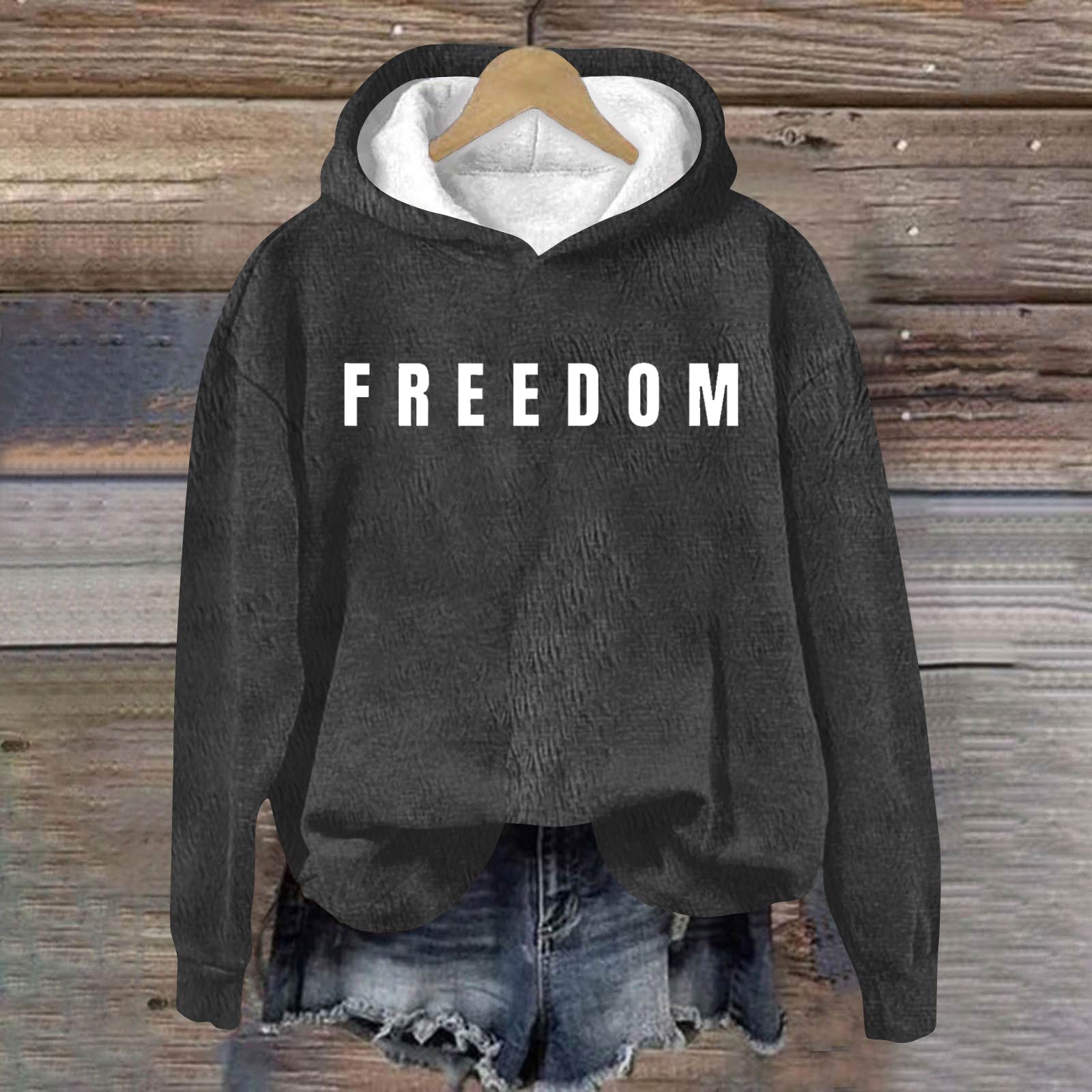 

Женская модная повседневная толстовка с длинным рукавом, принтом и круглым вырезом XXL