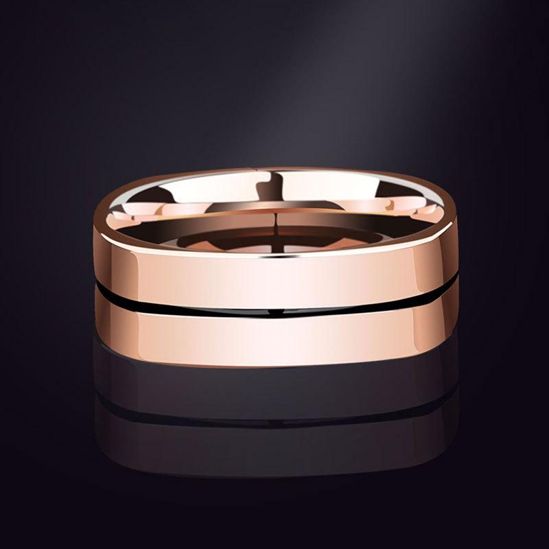 Кольцо Мужское Легкая Роскошь Позолоченное Кольцо Цвета Розового Золота Нишевое Мужское Персонализированное Кольцо Ювелирные Изделия