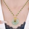 Alloy Crystal Necklace Natural Stone Lucky Necklace Creative Gift Chain Necklaces  Daily Wear