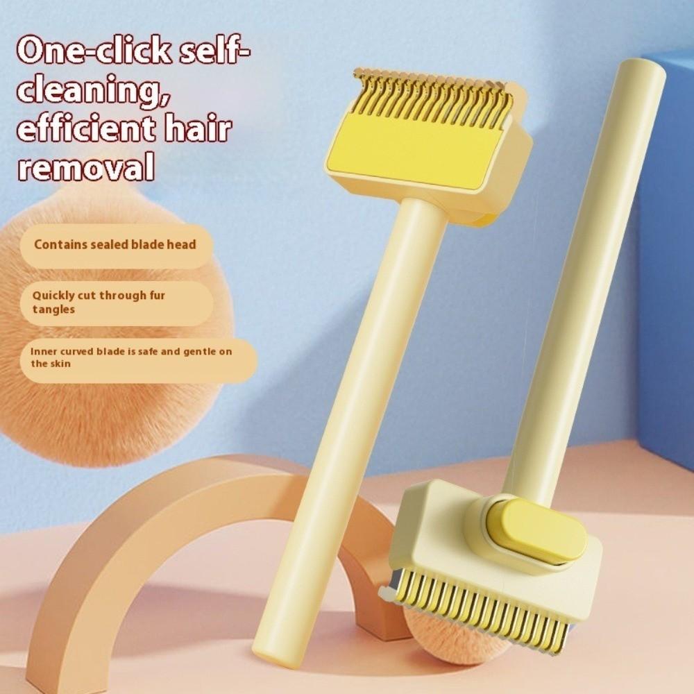 Stainless Steel Pet Grooming Brush Double Sided Cat Hair Remover Deshedding Brush  Kitten Grooming