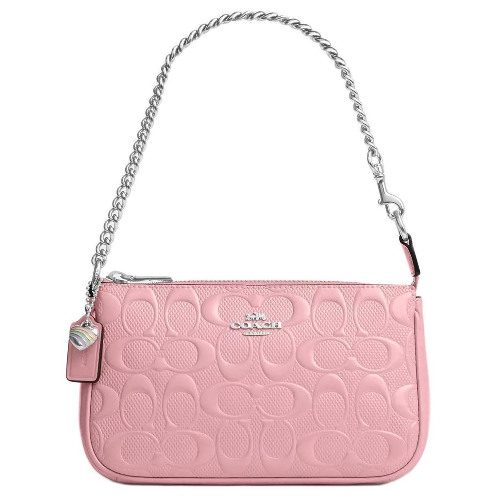 Coach Nolita Pearl Patent Leather Handbag Small Women's Pink CCZ27-SVPK