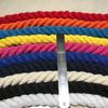 8mm-12mm Multicolor Cotton Three-Strand Rope for DIY Braided Projects, Handcrafted Curtain Decor, and Binding
