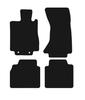 BASIC Black Velour Floor Mats For: Mercedes S W220 4Matic Long (1998-2005)