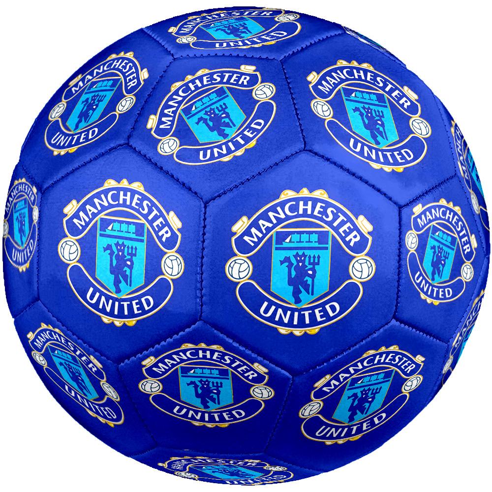 Manchester Crest Size 5 Football Machine Sewn Indoor/Outdoor Training and Matches Ideal for Soccer Enthusiasts Distinctive Home Decor And Party Gift