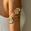 New Retro European & American Spiral Arm Bracelet with Starfish & Shell Design