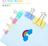 Small Binder Clips Width 0.75 Inch Capacity 0.31 Inch 80 PCS, Binder Clips 19mm 3/4 Inch for Teacher School Office and Business