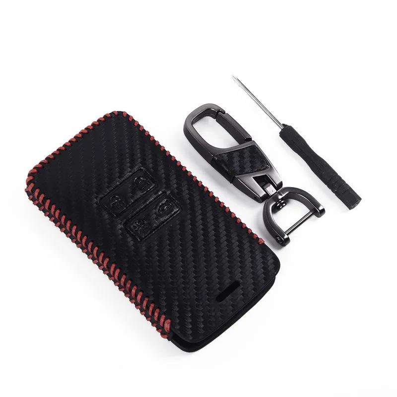

Genuine Leather Carbon Fiber Key Holder for Koleos/Kadjar Renault other