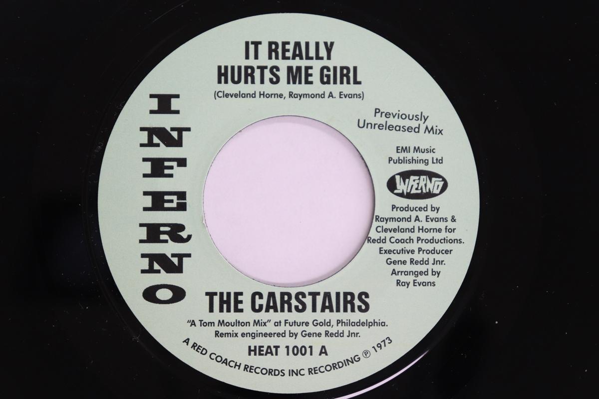 

7inch Record CARSTAIRS - It Really Hurts Me Girl HEAT1001 INFERNO 2012 UK Soul/Funk Used